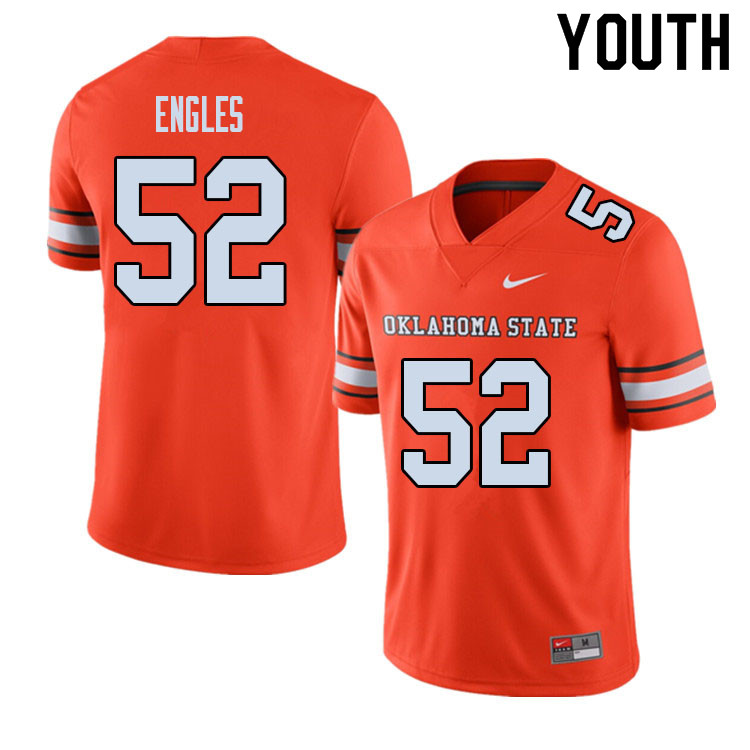 Youth #52 Nathan Engles Oklahoma State Cowboys College Football Jerseys Sale-Alternate - Click Image to Close